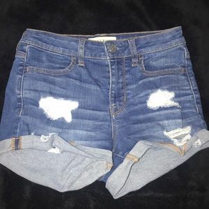 PacSun high rise denim shorts
